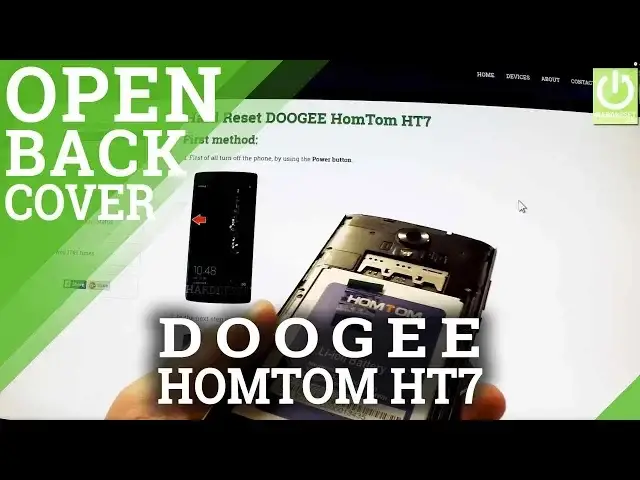 'Video thumbnail for DOOGEE HomTom HT7 -  How to open the Back Cover and remove the Battery'