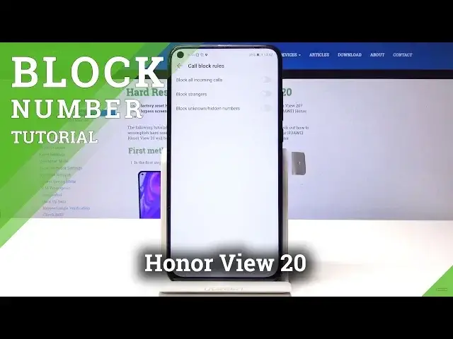 'Video thumbnail for How to Blacklist Number on Honor View 20 - Number Block Instructions'