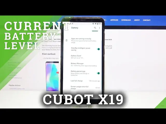 'Video thumbnail for How to Check Battery Percentage in CUBOT X19 – Find Battery Details'