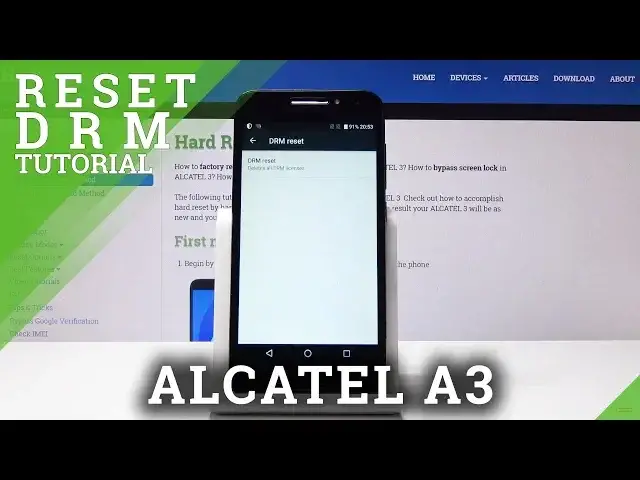 'Video thumbnail for How to Reset DRM in ALCATEL A3 - Erase Digital Licenses'