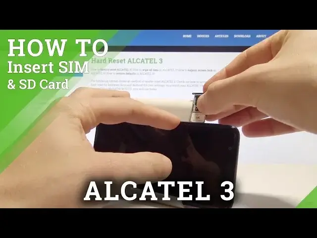 Video thumbnail for How to Insert SIM and SD in ALCATEL 3 - Set Up Nano SIM and Micro SD