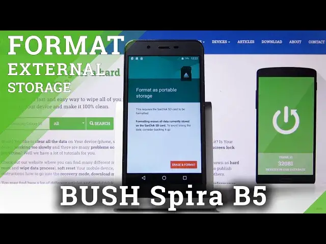 'Video thumbnail for BUSH Spira B5 How to Format SD Card | Wipe External Storage'