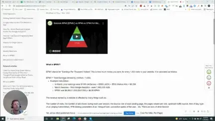 Video thumbnail for Ezoic  - What is EPMV? EPMV Explained (earnings per thousand visitors)