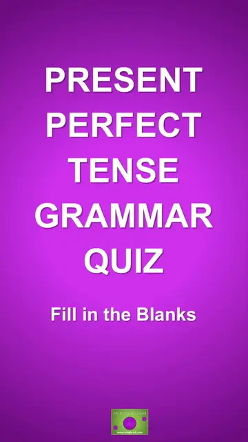 'Video thumbnail for Present Perfect Tense: Grammar Quiz #2'
