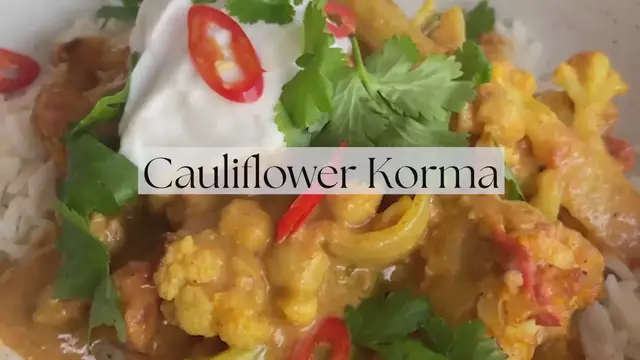 Video thumbnail for Cauliflower Korma