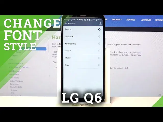 'Video thumbnail for How to Change Font Style on LG Q6 – Display Settings'