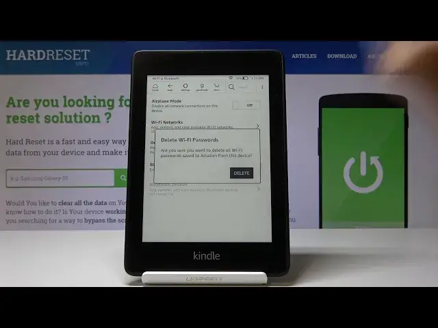 Video thumbnail for How to Delete All Wi-Fi Passwords in Amazon Kindle 10 - Reset Network Settings