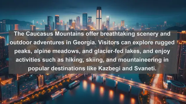 Video thumbnail for Unveiling Georgia's Spectacular Landscapes: Top 10 Must-Visit Destinations