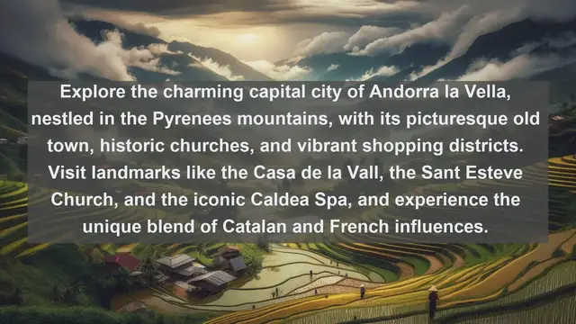 Video thumbnail for Discover the Beauty of Andorra: Top 10 Most Picturesque Cities