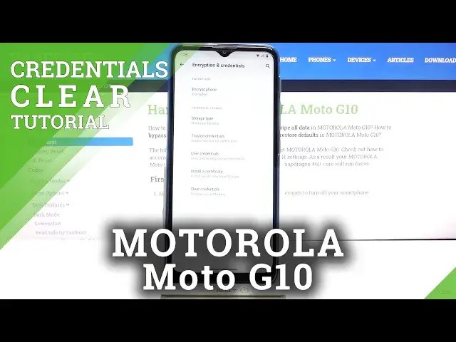 'Video thumbnail for How to Clear Credentials in MOTOROLA Moto G10 – Remove Licenses'