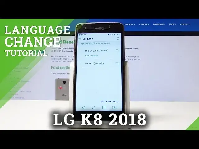 Video thumbnail for How to Change Language in LG K8 2019 - Language Settings