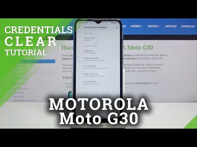'Video thumbnail for How to Remove All Certificates in Motorola Moto G30 - Clear Credentials'