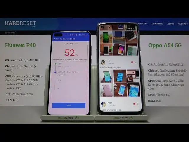 'Video thumbnail for Huawei P40 vs Oppo A54 5G - AnTuTu Benchmark TEST Comparison'