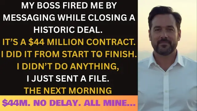 'Video thumbnail for I Got Fired By An Arrogant CEO During A Mega Deal—He Didn’t Know I Signed It Under My Own Company.'