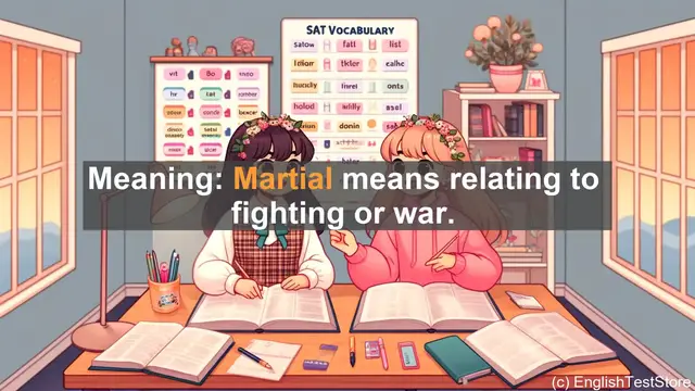 Video thumbnail for 5000 Must Know SAT Vocabulary - Martial: The Word That Defines Combat and Military Prowess