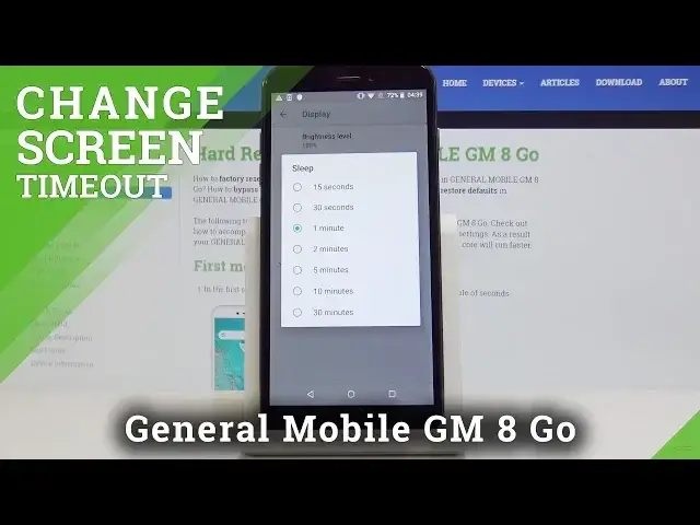 'Video thumbnail for How to Manage Screen Timeout on GENERAL MOBILE GM 8 Go - Set Up Sleeping Time'