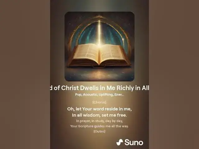 Video thumbnail for The Word of Christ Dwells in Me Richly in All Wisdom