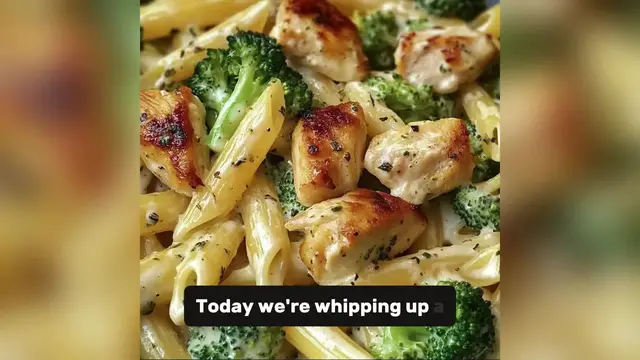 'Video thumbnail for Chicken and Broccoli Pasta'