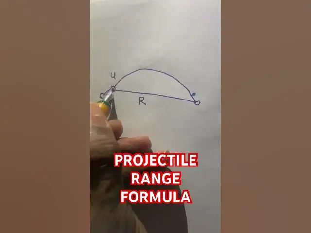 Video thumbnail for Projectile range formula
