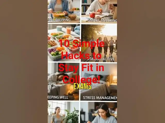 Video thumbnail for 10 Simple Hacks to Stay Fit in College! 💪📚