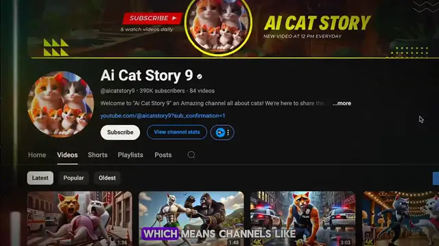 Video thumbnail for Viral Cat Niche Makes $10,256_Month - YouTube Automation