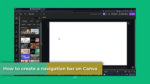 'Video thumbnail for How To Create Navigation Bar In Canva 2024 (Canva Website Tutorial)'