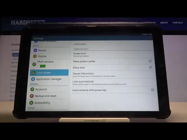 'Video thumbnail for How to Set Up Screen Lock on SAMSUNG Galaxy Tab E - Change Screen Lock'