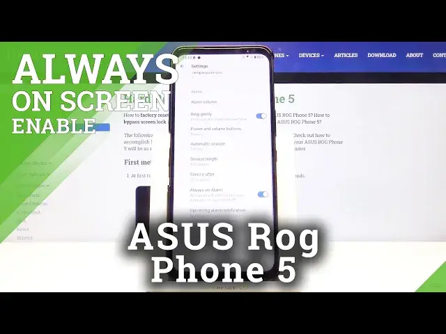 Video thumbnail for How to Activate Always On Alarm on ASUS ROG Phone 5 – Always On Alarm