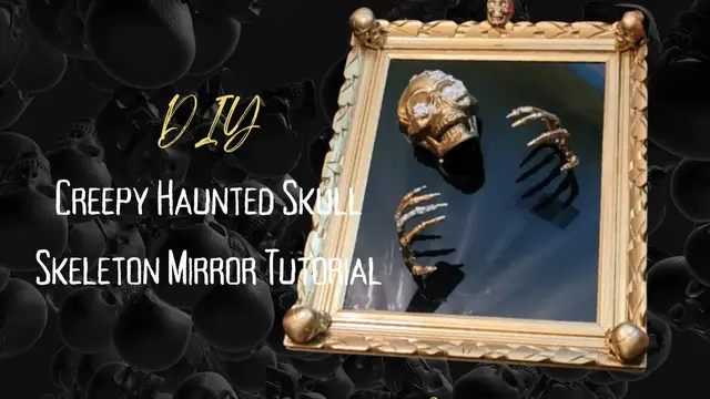 Video thumbnail for DIY Creepy Haunted Skeleton Mirror Tutorial