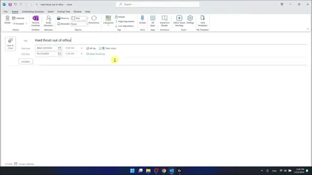 'Video thumbnail for How to Set Out-of-Office Status in Outlook Calendar'