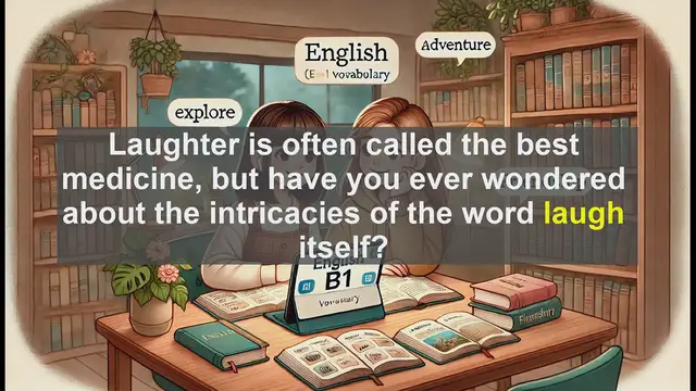 Video thumbnail for 2500 Must Know CEFR B1 Vocabulary - The Word 'Laugh': Exploring Its Meaning and Usage in English