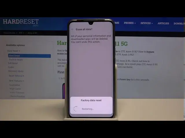 Video thumbnail for How to Factory Reset ZTE Axon 11 - Hard Reset via Settings | Wipe All Data