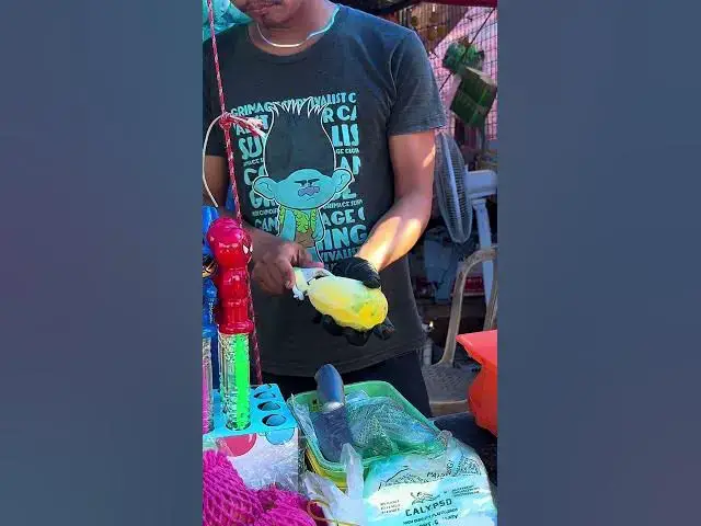 'Video thumbnail for Green Mango with Shrimp Paste from the Philippines | Pinoy Street Food #streetfood #foodshorts'