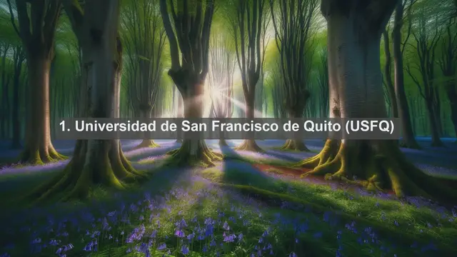 Video thumbnail for Exploring Excellence: Top 10 Favorite Universities in Ecuador