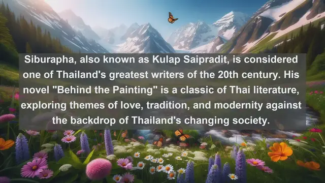 Video thumbnail for Literary Treasures: Top 10 Renowned Thai Writers You Can't Miss