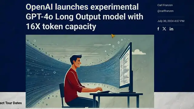 Video thumbnail for OpenAI Just Announced ChatGPT-4o Long Output (16x Token Capacity!)