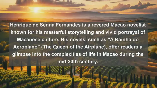 Video thumbnail for Unveiling Macao's Literary Icons: Top 10 Famous Writers Revealed
