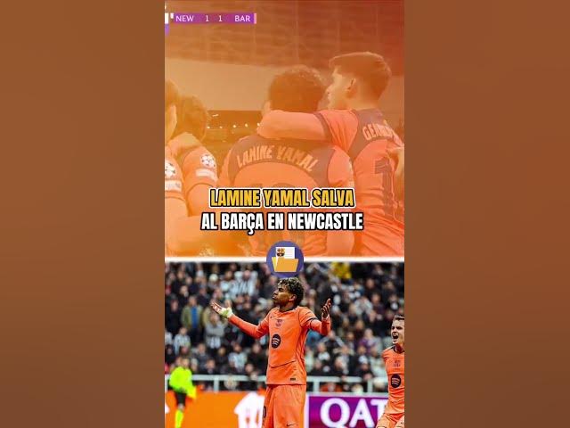 Video thumbnail for Lamine Yamal fue el HÉROE del Barça en Champions 🔥