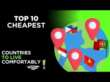 'Video thumbnail for Top 10 Cheapest Countries to Live Comfortably'