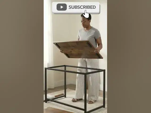Video thumbnail for Temu L shape computer desk
