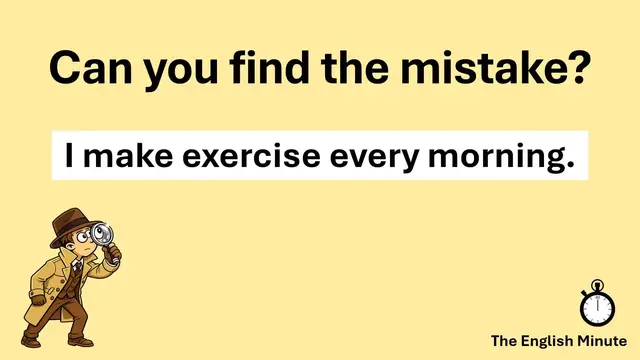 Video thumbnail for Find the Mistake Challenge | Common Grammar Error: make vs. do