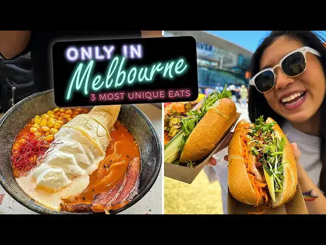 'Video thumbnail for 3 Unique Food Spots you MUST visit in MELBOURNE | Food Guide (2023)'
