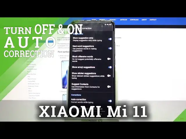 Video thumbnail for Xiaomi Mi 11   Turn On Off Auto Correction