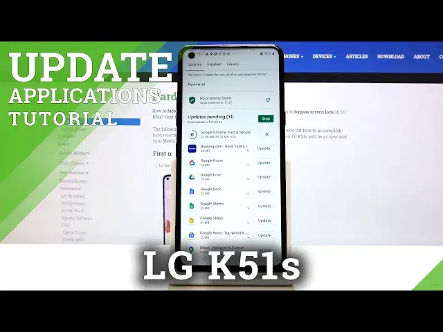 Video thumbnail for How to Update Apps in LG K51s – Install Latest App Version