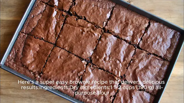 Video thumbnail for Easy brownie recipe