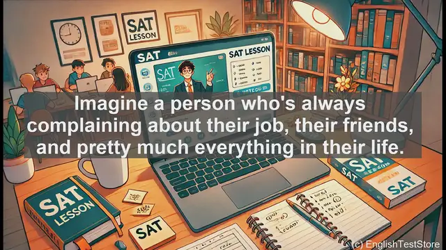 Video thumbnail for 5000 Must Know SAT Vocabulary - SAT Vocabulary: Understanding 'Malcontent'