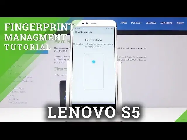 Video thumbnail for How to Set Up Fingerprint in LENOVO S5 - Add Screen Lock