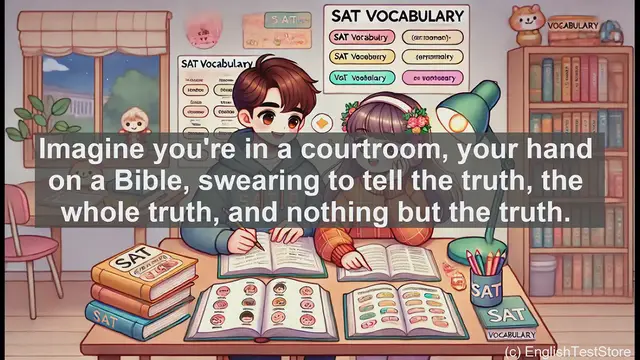 Video thumbnail for 5000 Must Know SAT Vocabulary - Perjure: The Legal Consequences of Lying Under Oath