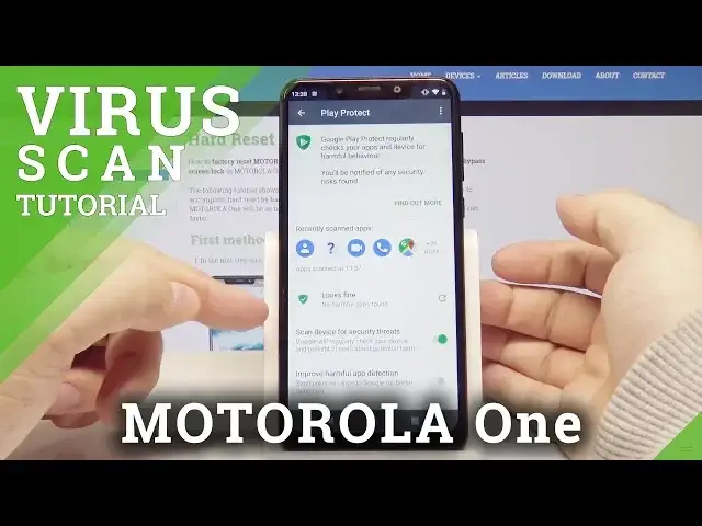 'Video thumbnail for How to Perform Virus Scan on MOTOROLA One - Protect Scanning'