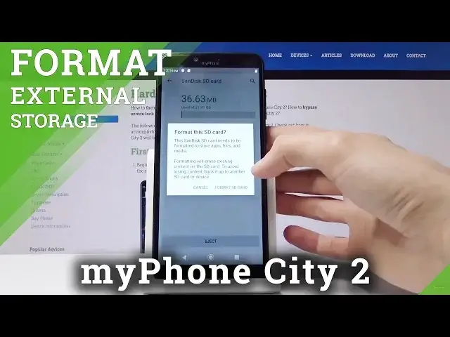 'Video thumbnail for myPhone City 2 SD Card Format – How to delete data from SD Card'